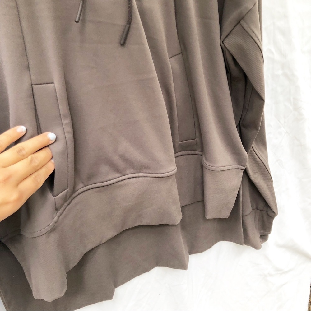 ATHLETA | MISSION HOODIE PULLOVER SWEATER IN SHALE MEDIUM - Picture 10 of 12